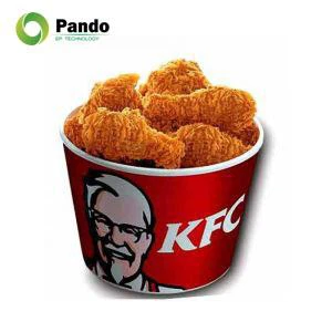 سطل های کاغذی یکبار مصرف برای مرغ سرخ شده