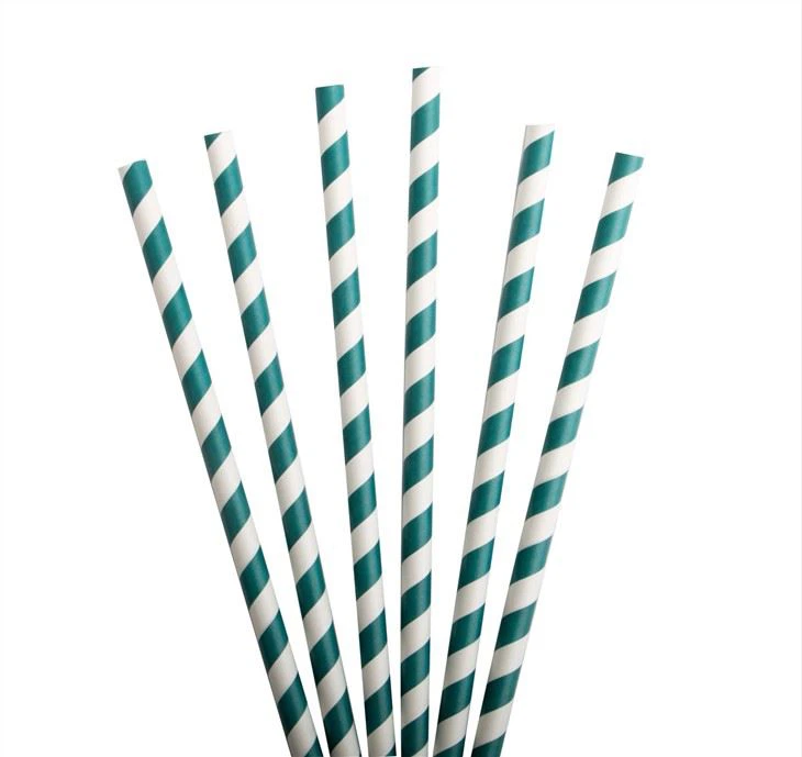 Black And White Stripe Straws
